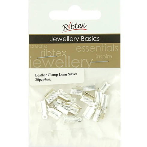 12mm Silver Colour Metal Alloy Leather Clamps